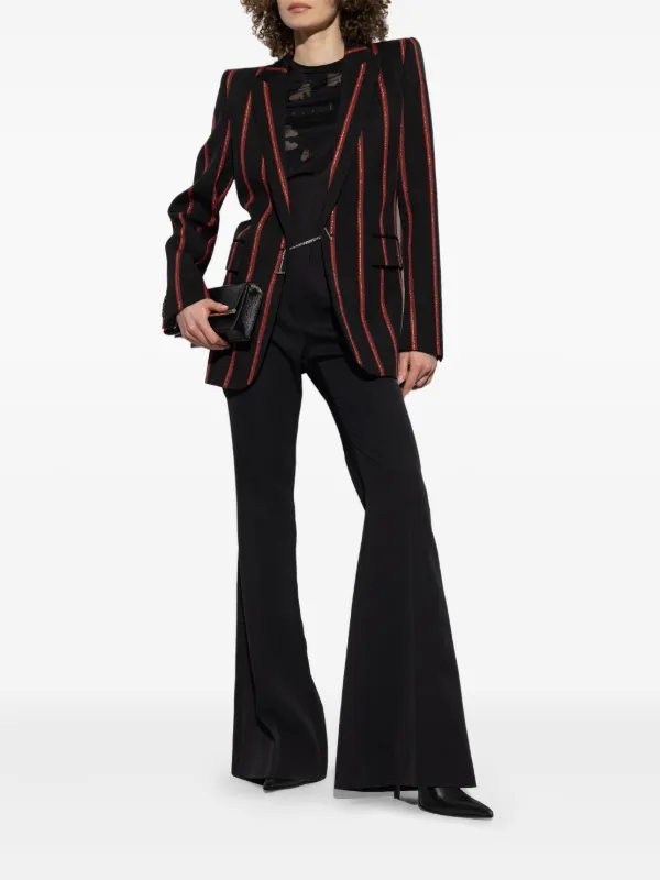 Alexander McQueen ストライプ ジャケット | ブラック | FARFETCH JP
