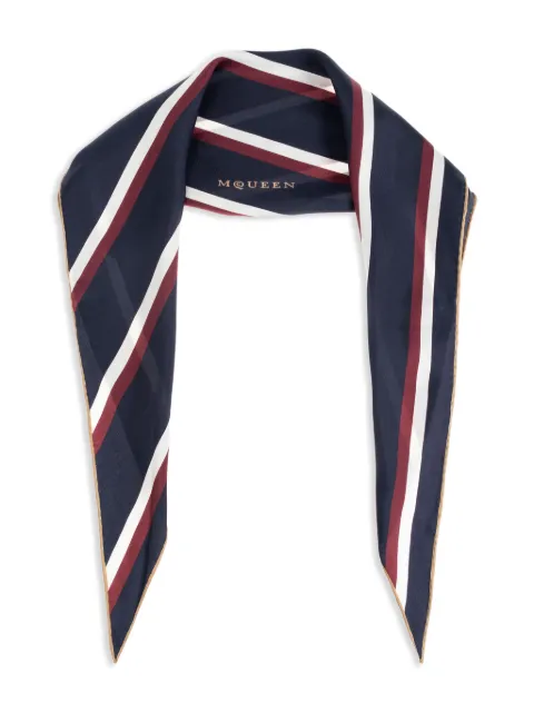 Alexander McQueen College Stripe scarf