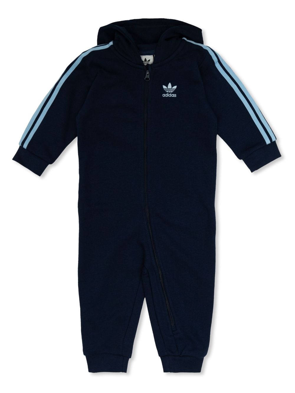 adidas Kids logo-print romper - Blue