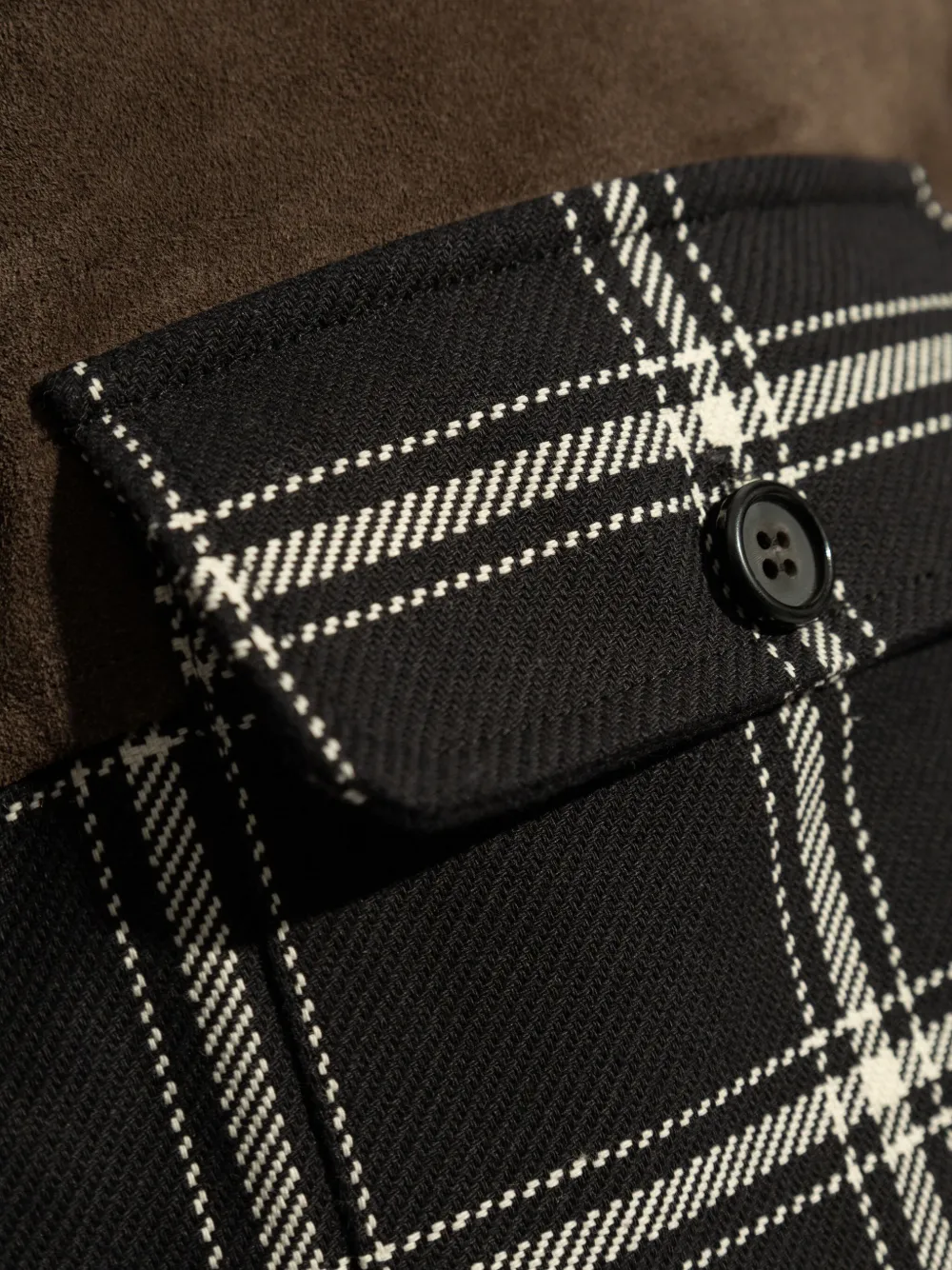Alexander McQueen Geruit overhemd Bruin