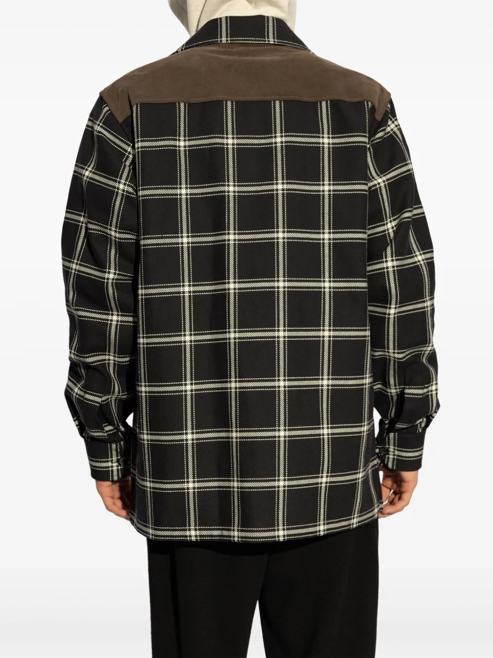 Alexander McQueen Geruit overhemd Bruin