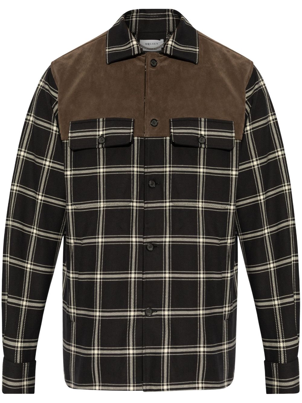 Alexander McQueen checked shirt - Brown