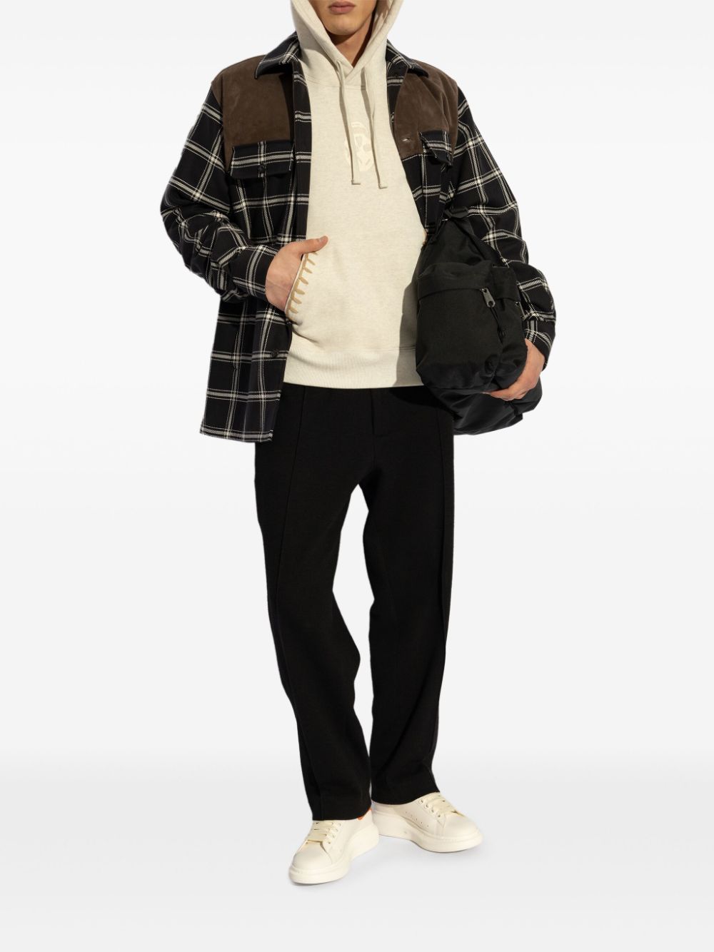 Alexander McQueen checked shirt - Bruin