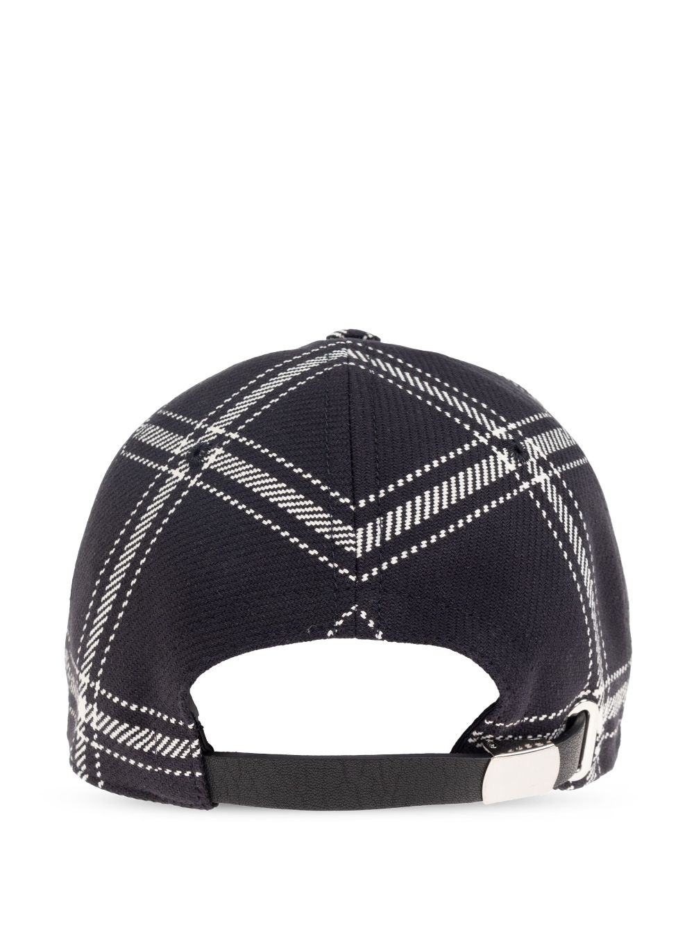 Alexander McQueen checked cap - Zwart