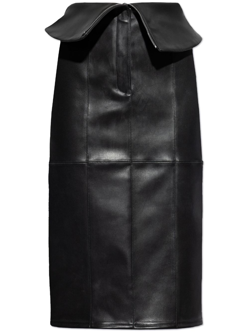 Alexander McQueen leather pencil skirt Zwart