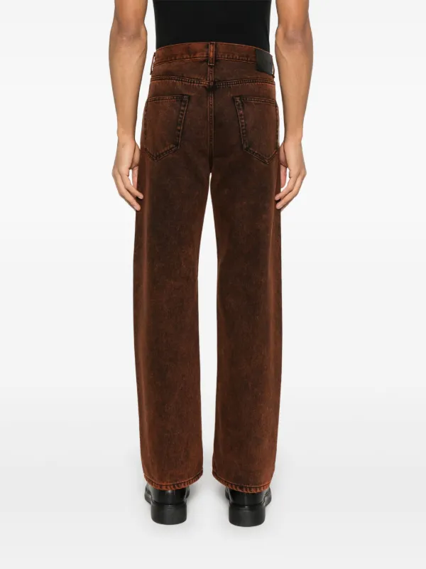 パンツ ALEXANDER MCQUEEN STRAIGHT LEG DENIM PANTS Alexander McQueen straight-leg Jeans | Brown | FARFETCH