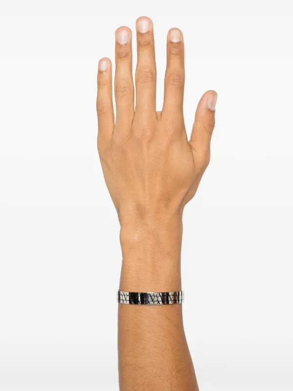 Valentino Garavani Vlogo Cuff Bracelet | Silver | FARFETCH