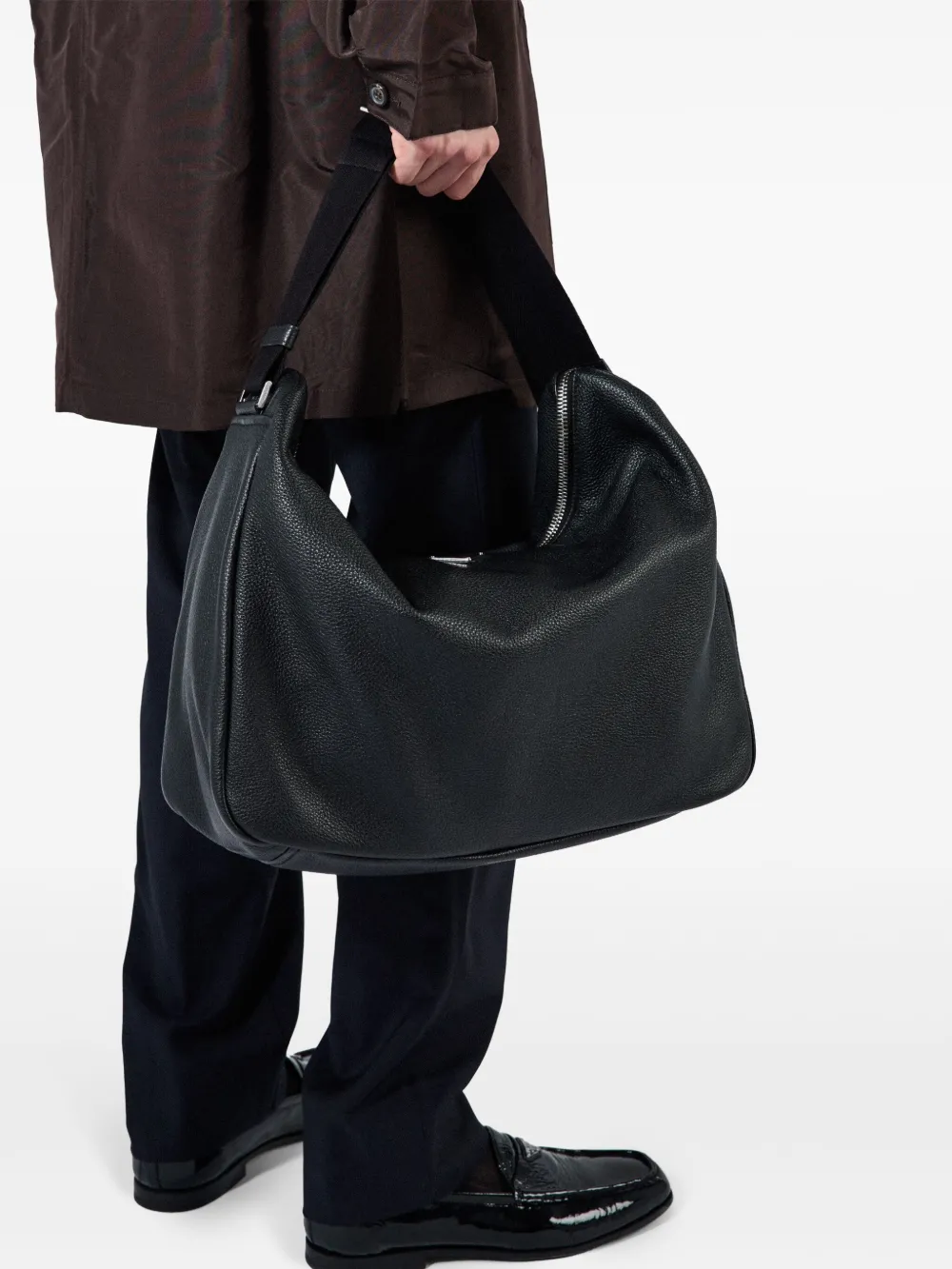 Prada Leren schoudertas Zwart