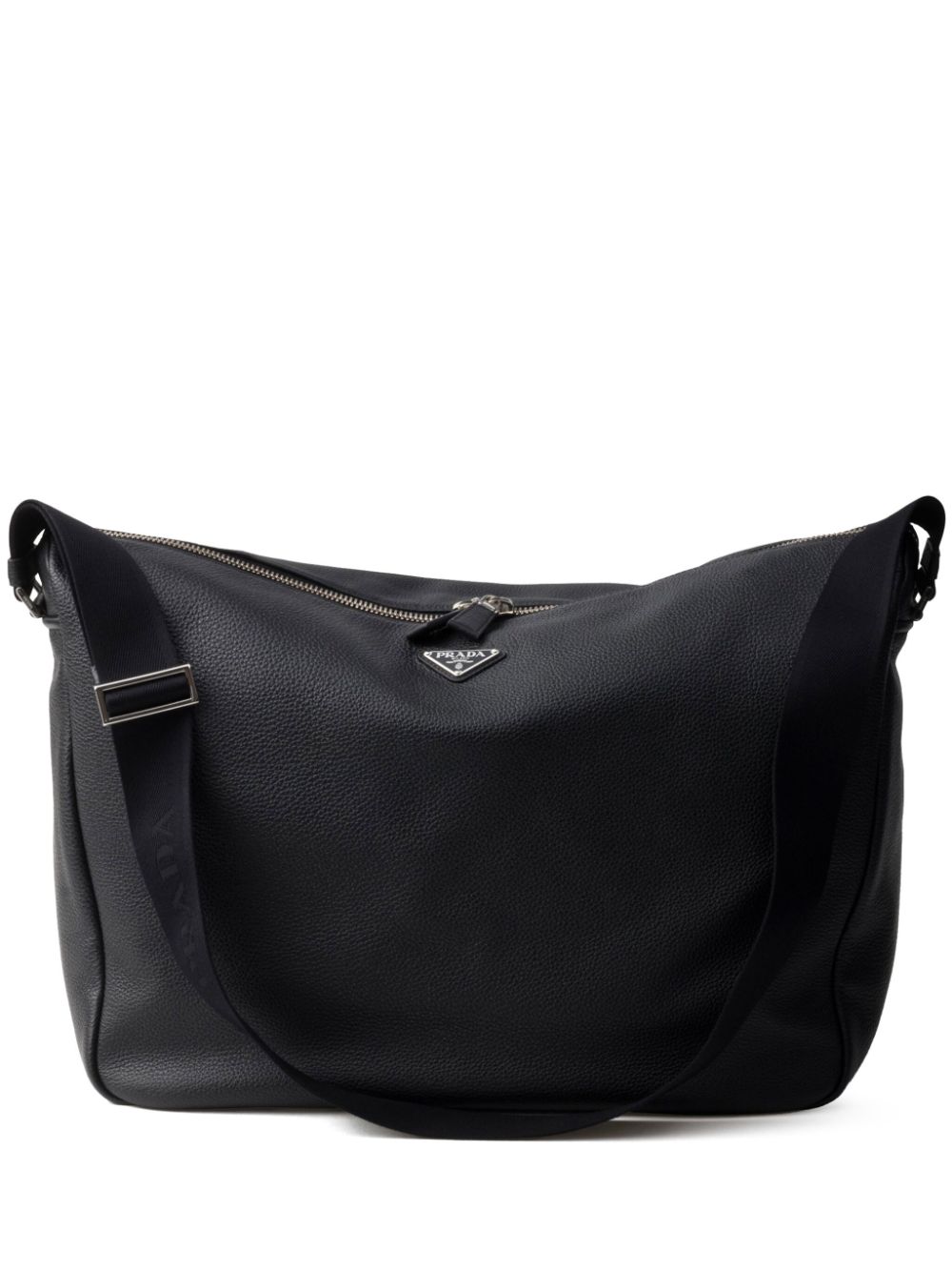 Prada leather shoulder bag Zwart