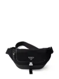 Prada leather-trim belt bag - Black