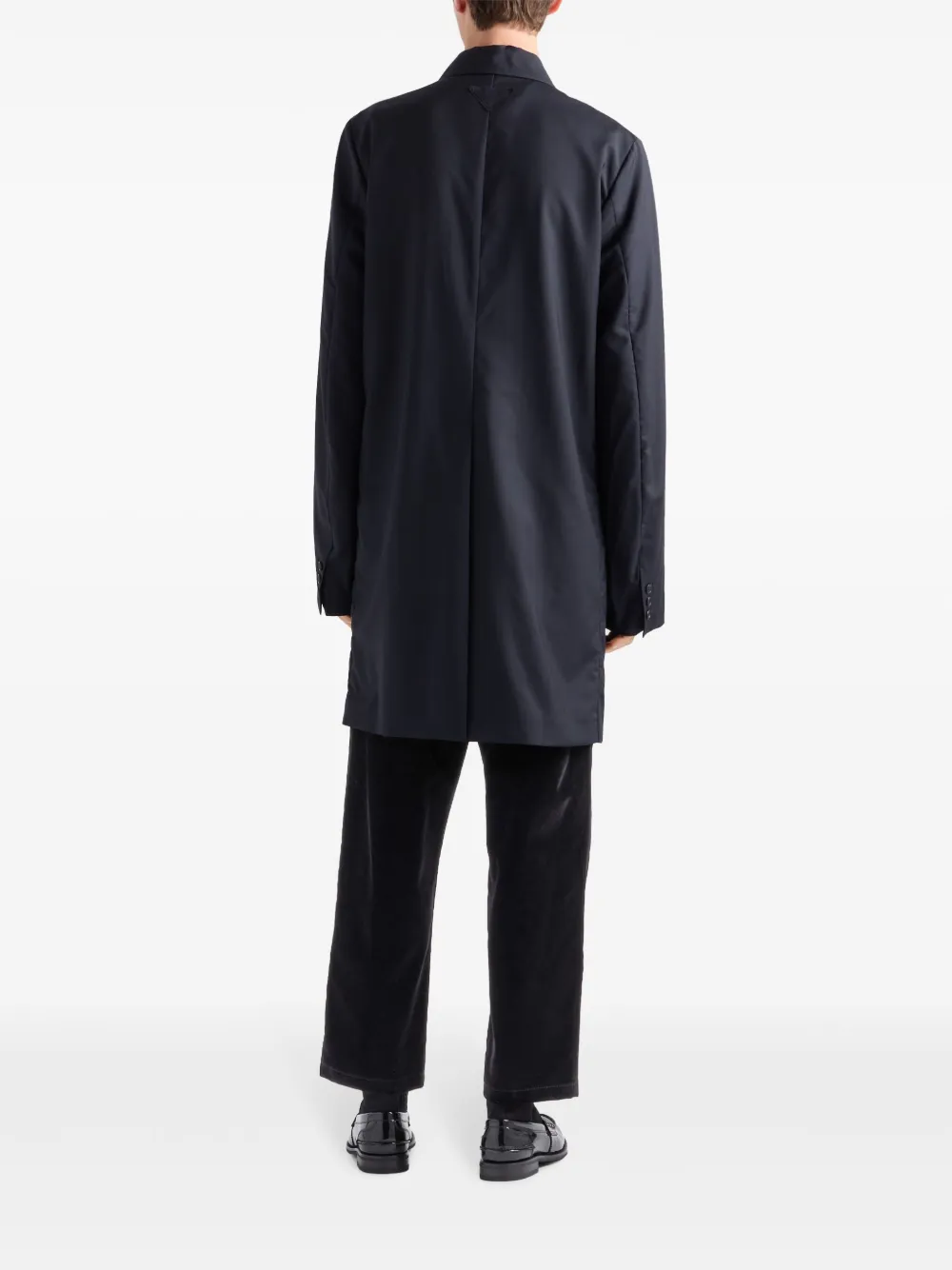 Prada Broek met fluwelen afwerking Zwart