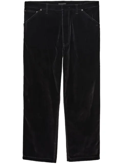 Prada velvet-finish trousers