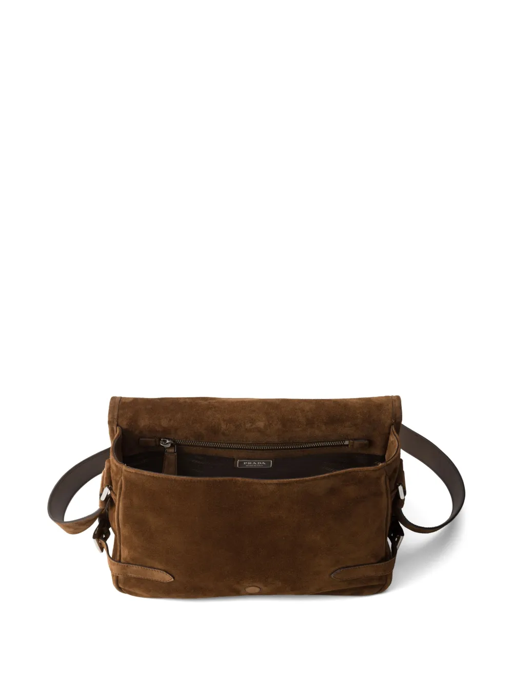 Prada Suede Shoulder Bag | Brown | FARFETCH