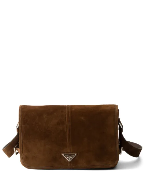 Sac porté épaule en daim - Prada - Modalova