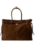 Prada suede tote bag - Brown