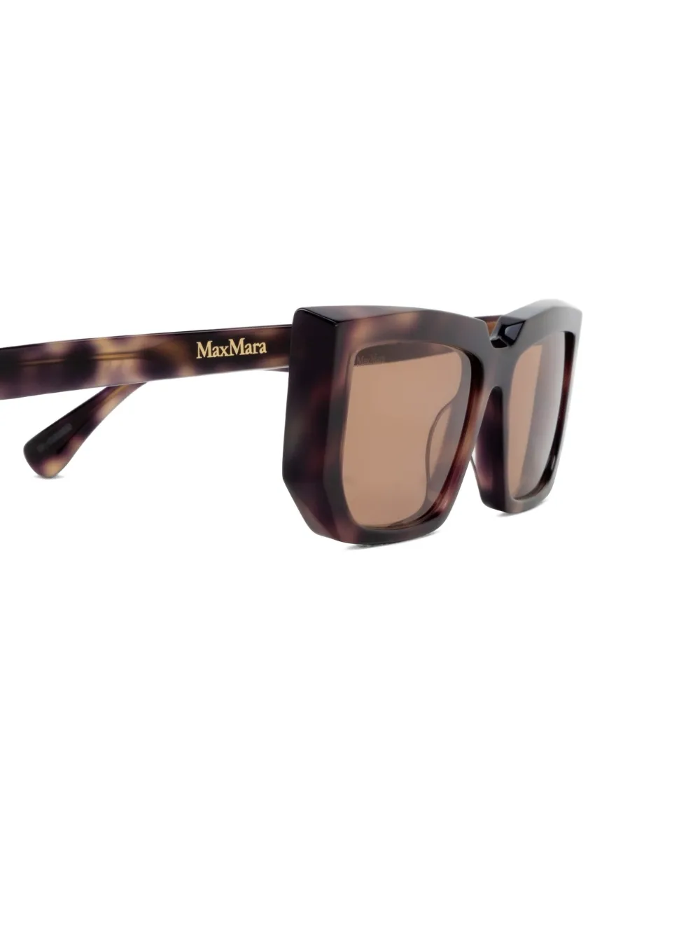 Max Mara Eyewear Zonnebril met vierkant montuur Bruin