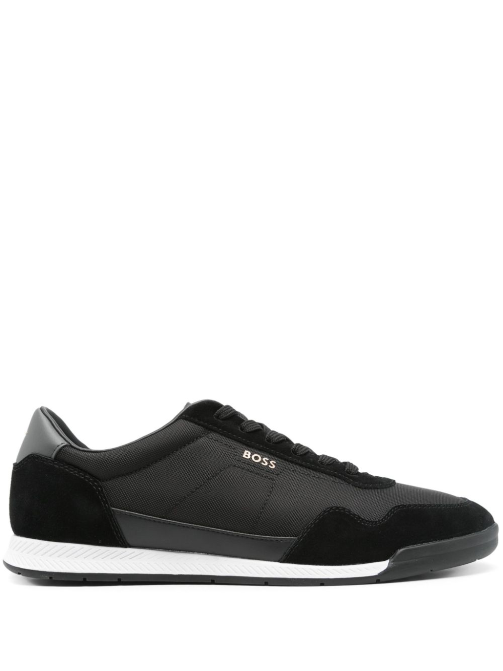 BOSS panelled sneakers Black