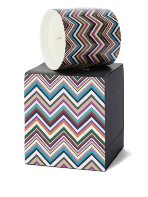Missoni Home zigzag-print candle 