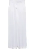Alberta Ferretti satin trousers - White