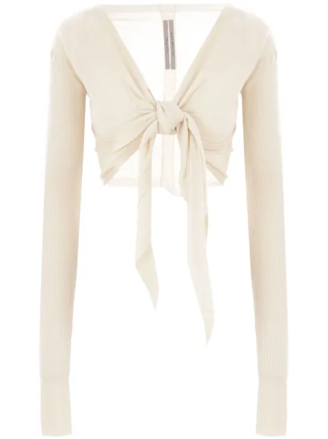 Rick Owens tied cardigan