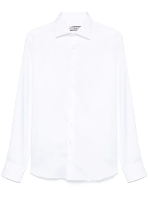 Canali twill-weave shirt
