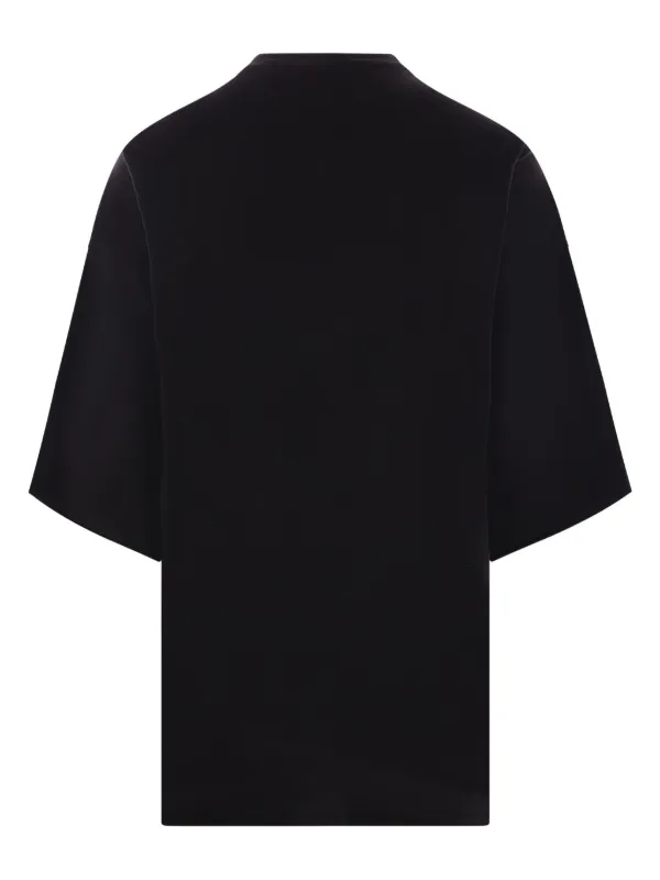 Tシャツ・カットソー RICK OWENS Rick Owens T-shirts and Polos Black Rick Owens Splintered Peter T-Shirt in Black | SVD