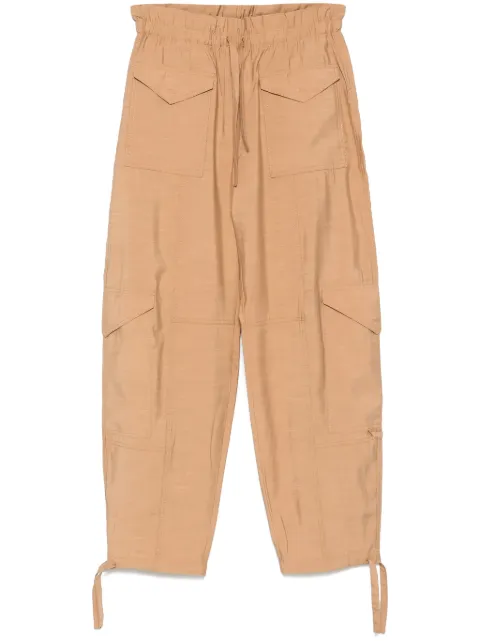 GANNI pantalones con cordones en la pretina