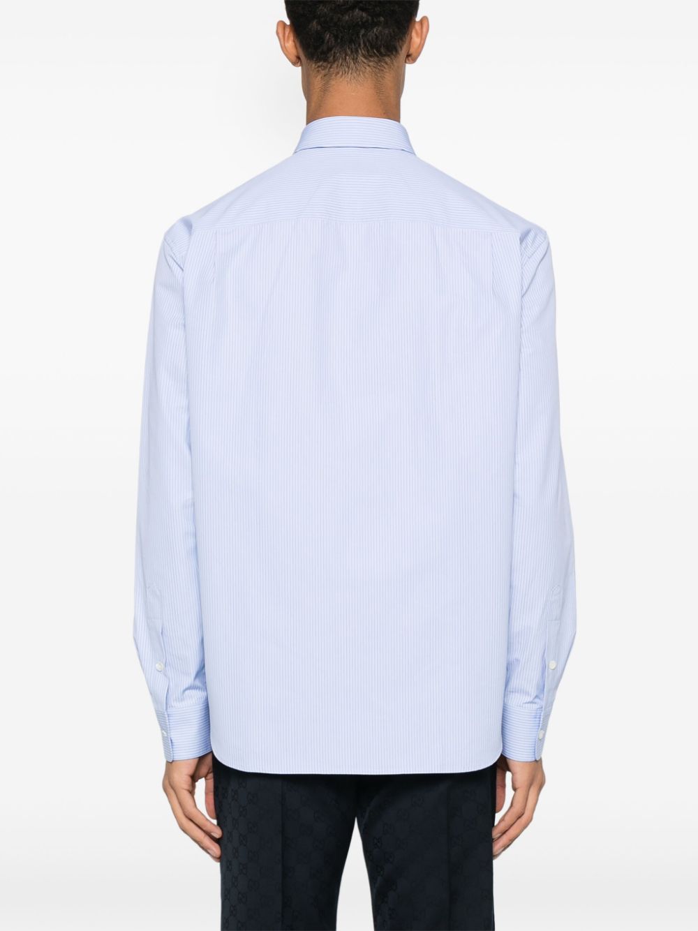 Gucci striped shirt Blauw