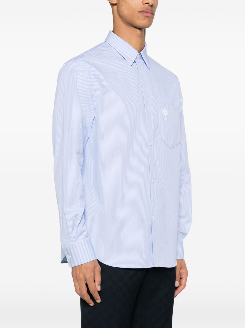 Gucci striped shirt Blauw