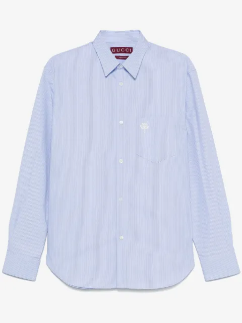 Gucci camisa con rayas estampadas