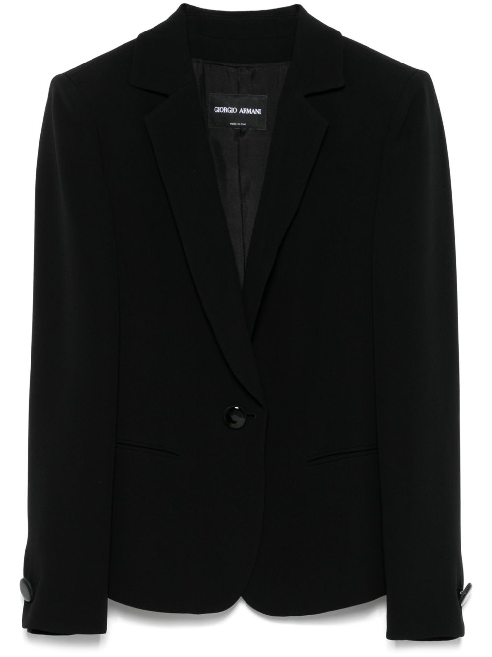 Giorgio Armani silk blazer - Black