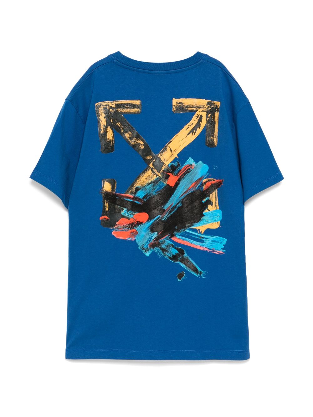 Off-White Kids T-shirt met logoprint - Blauw