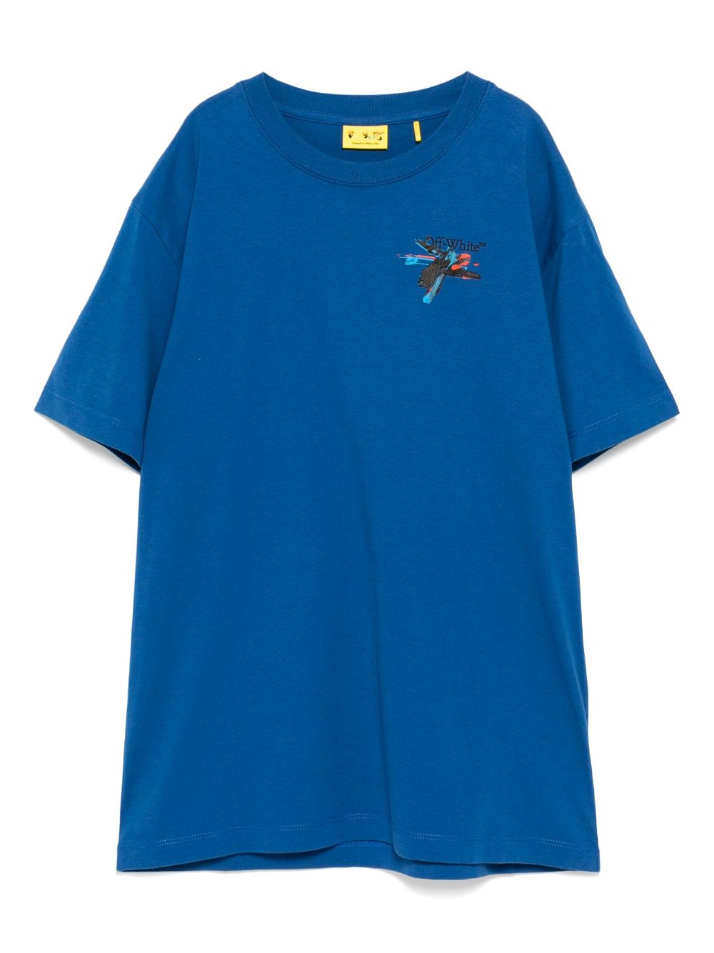 Off-White Kids logo print T-shirt - Blue