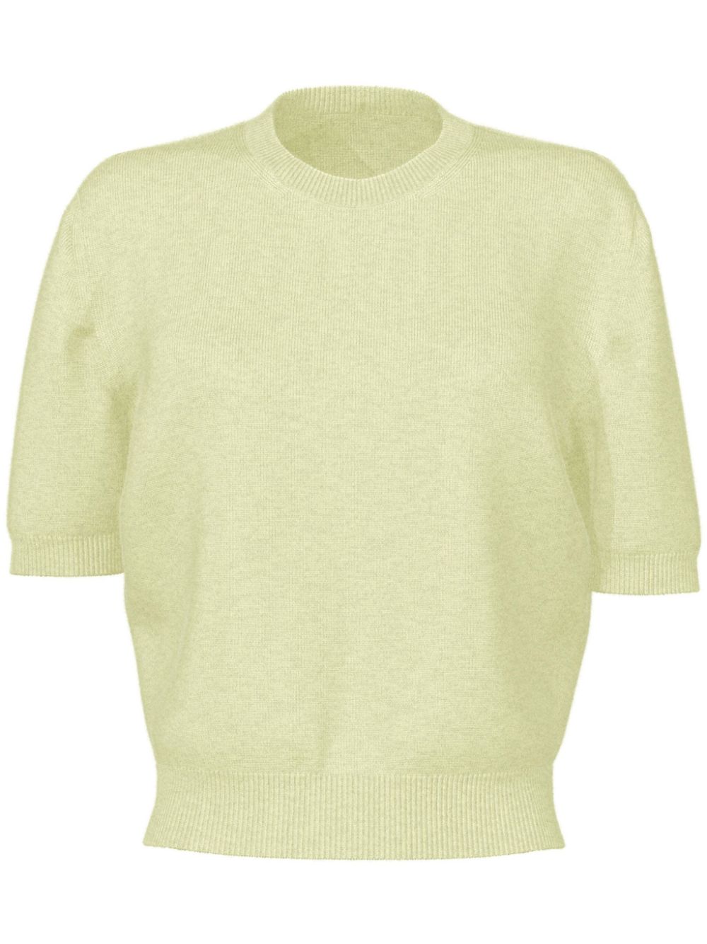 crew-neck knitted top