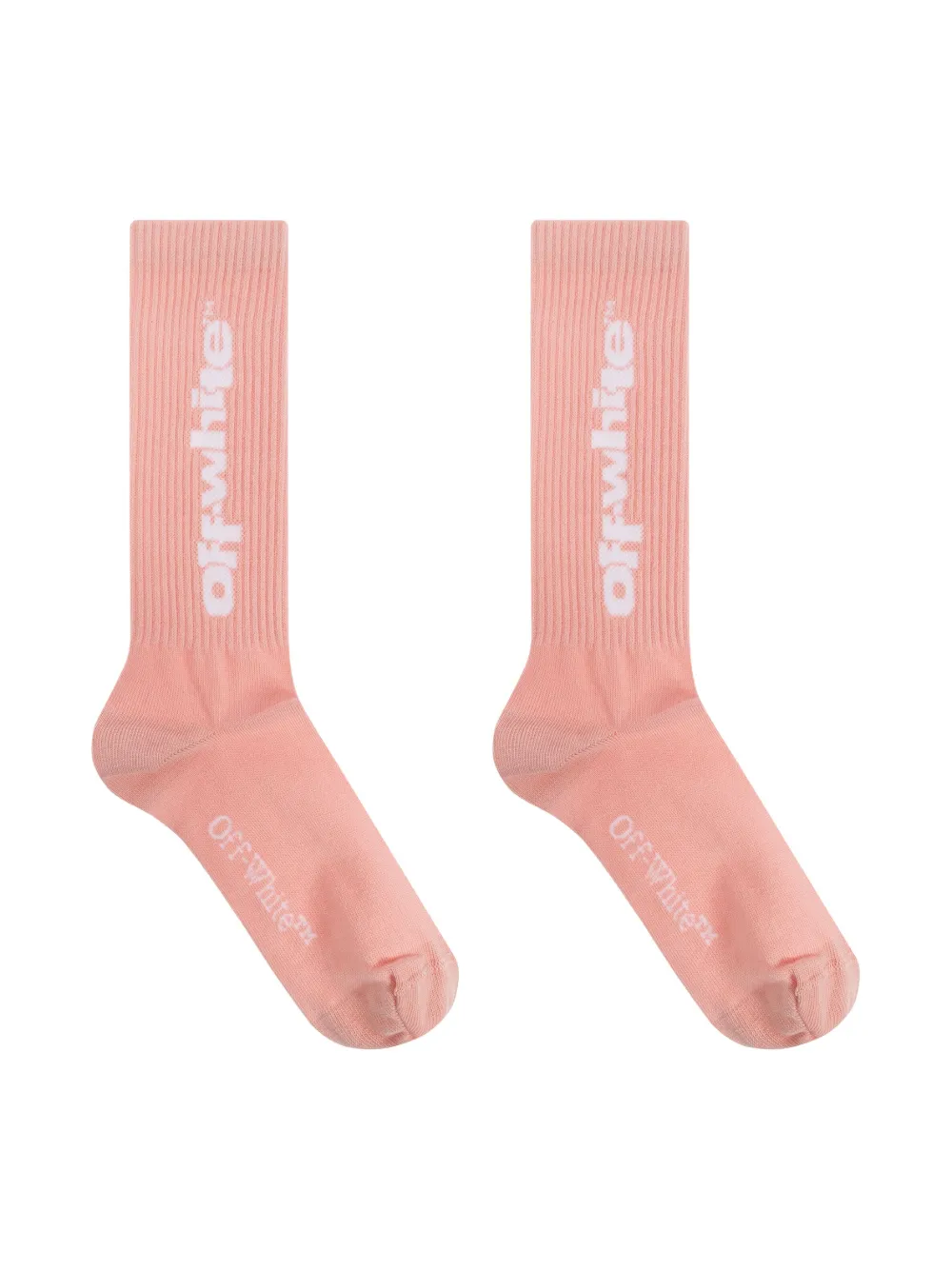 Off-White Kids ロゴ靴下 - ピンク Off-White Kids ロゴ靴下 - ピンク