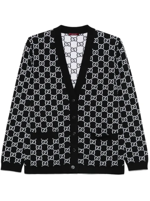 Gucci GG-jacquard reversible cardigan