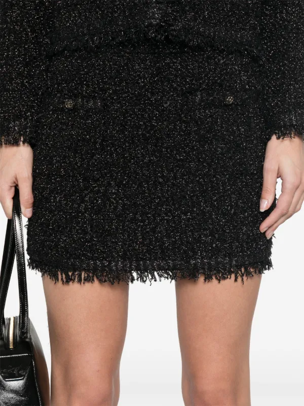 【関税込み】gucci LAME MINI SKIRT Gucci Lamé Mini Skirt | Black | FARFETCH