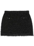 Gucci lamé mini skirt - Black