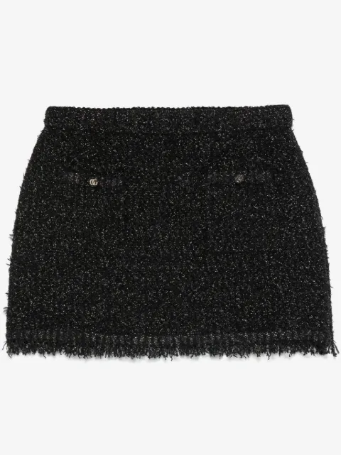 Gucci lamé mini skirt 