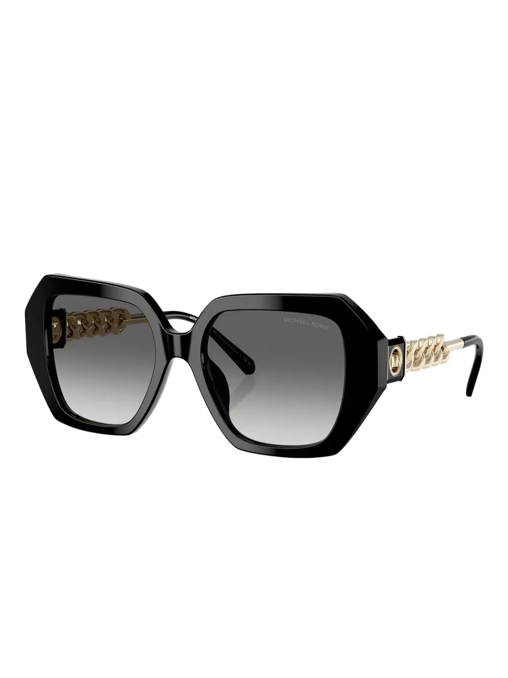 Michael Kors South Beach zonnebril met ketting - Zwart
