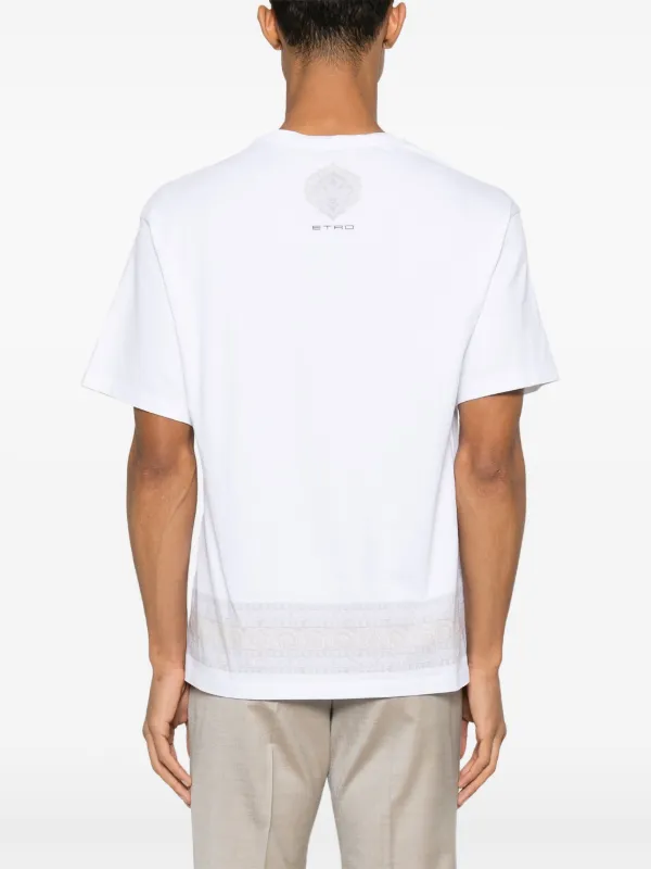 ETRO paisley-print T-shirt | White | FARFETCH JO