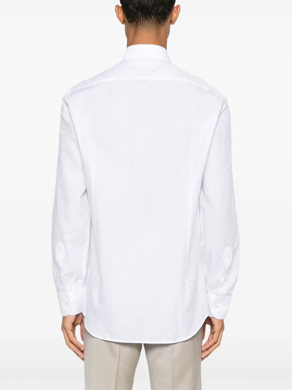 ETRO Overhemd met paisley-jacquard Wit