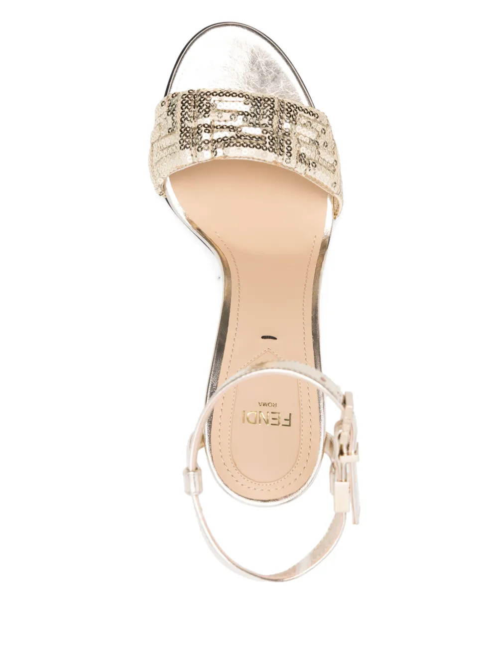 FENDI 95 mm Delfina sandalen Goud