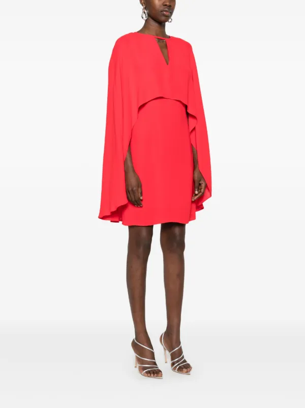 white christmas dresses Karl Lagerfeld Paris Scuba Crepe A Line Dress - Black/ Soft White main image 0