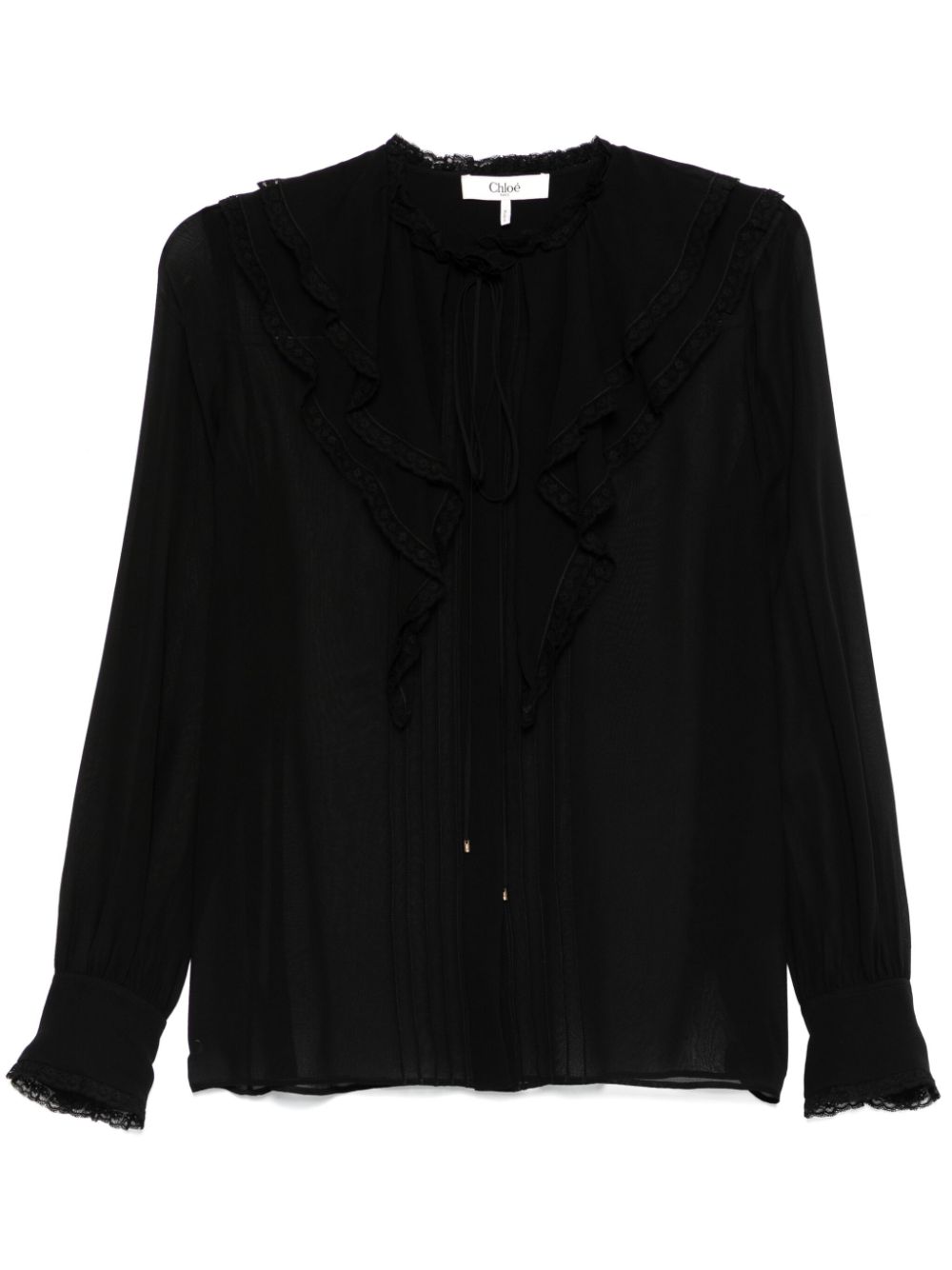 Chloé ruffled silk blouse