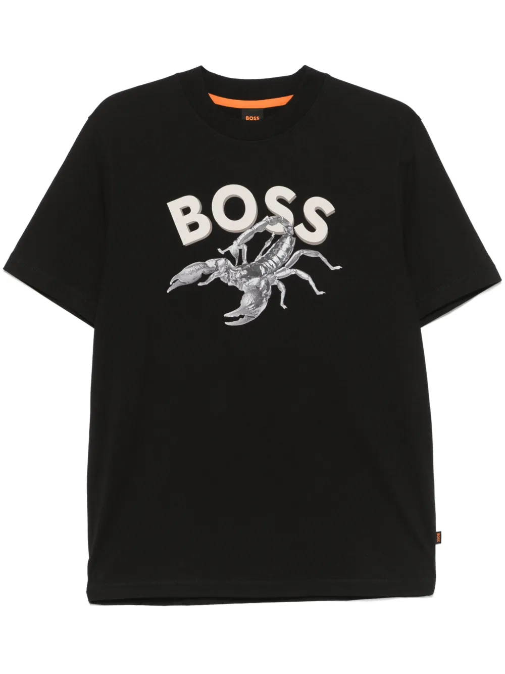 BOSS playera con estampado gráfico | negro | Image 1