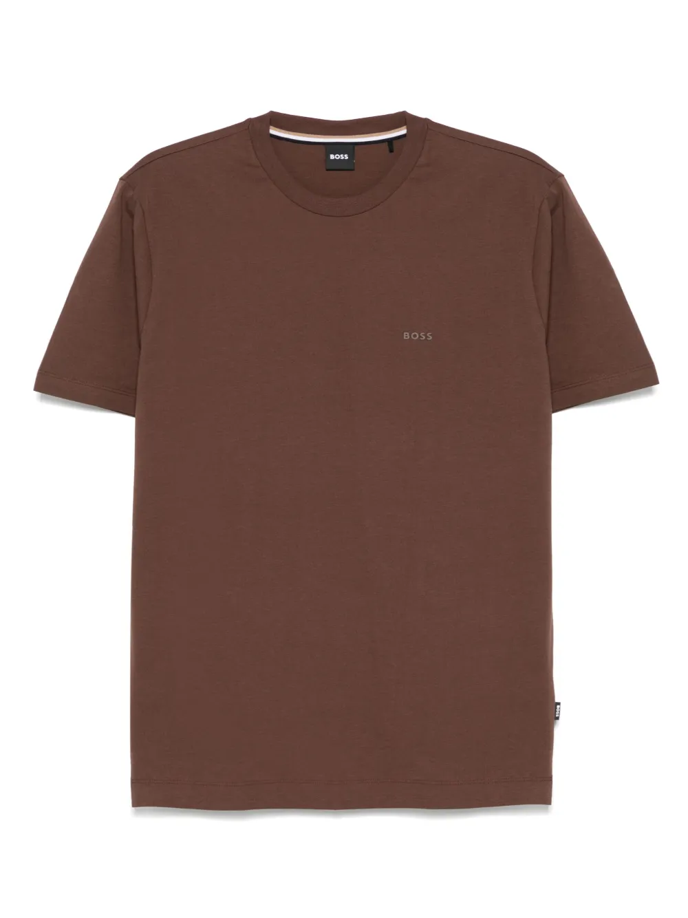 BOSS playera con logo de goma | marrón | Image 1