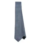 BOSS patterned-jacquard tie - Blue