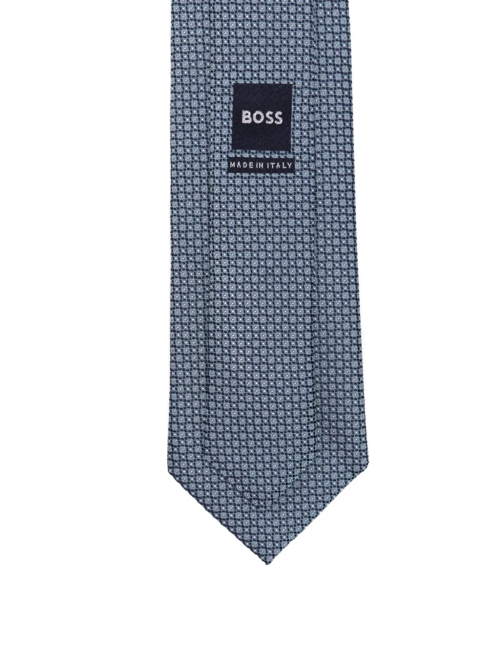 BOSS Stopdas met jacquard-patroon - Blauw