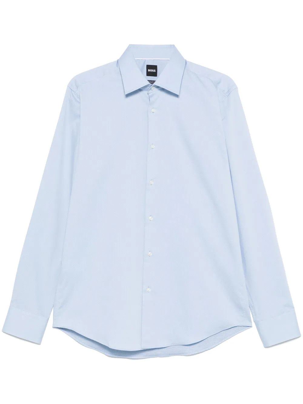 BOSS camisa con motivo micro | azul | Image 1